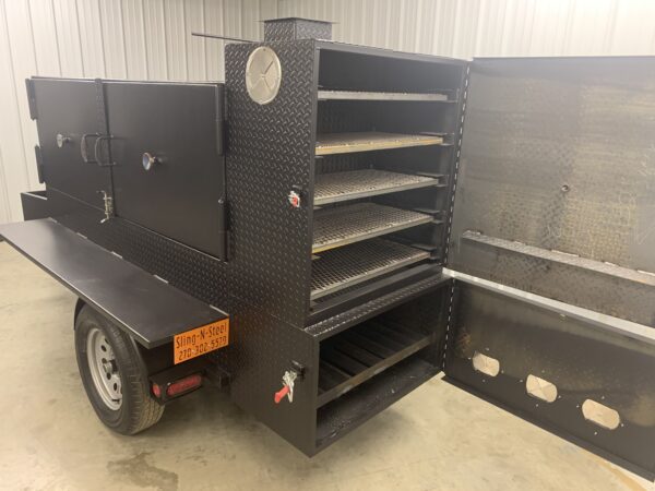 Vertical Smoker Grill Combo – Sling 'N' Steel Custom Smokers